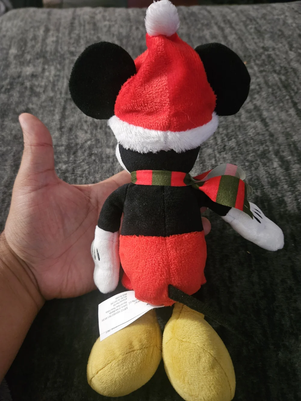 Disney Holiday Mickey Mouse Christmas Plush 2021 10” Scarf